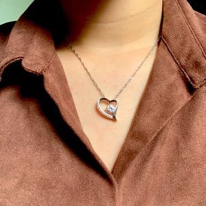 s925 heart necklace